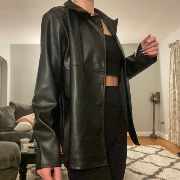 Leather jacket blazer - Picture 2 of 4